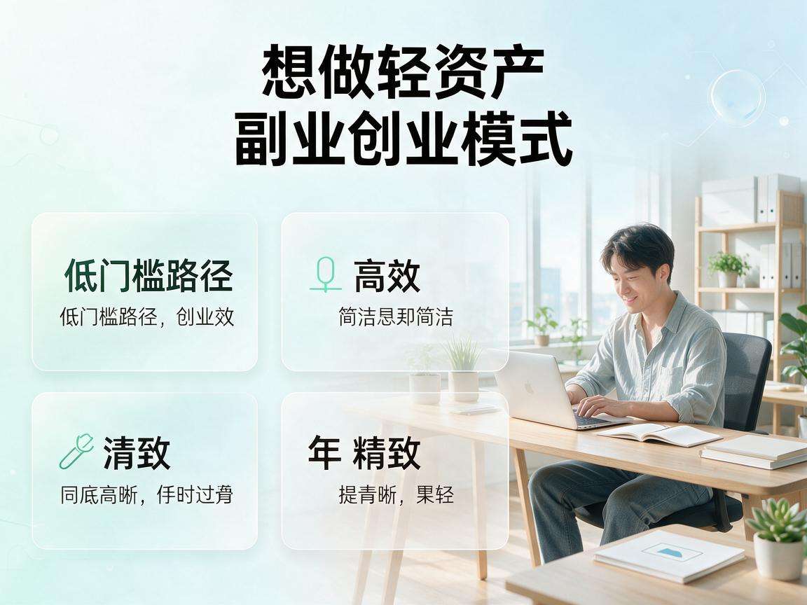 普通人想做轻资产副业创业模式有哪些低门槛路径可选