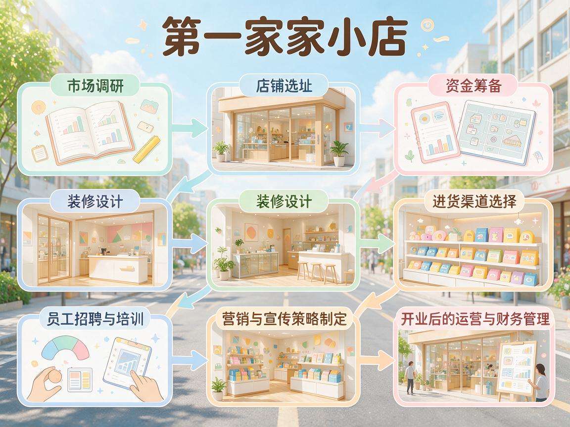 新手想开一家小店,完整的开店流程都包括哪些步骤