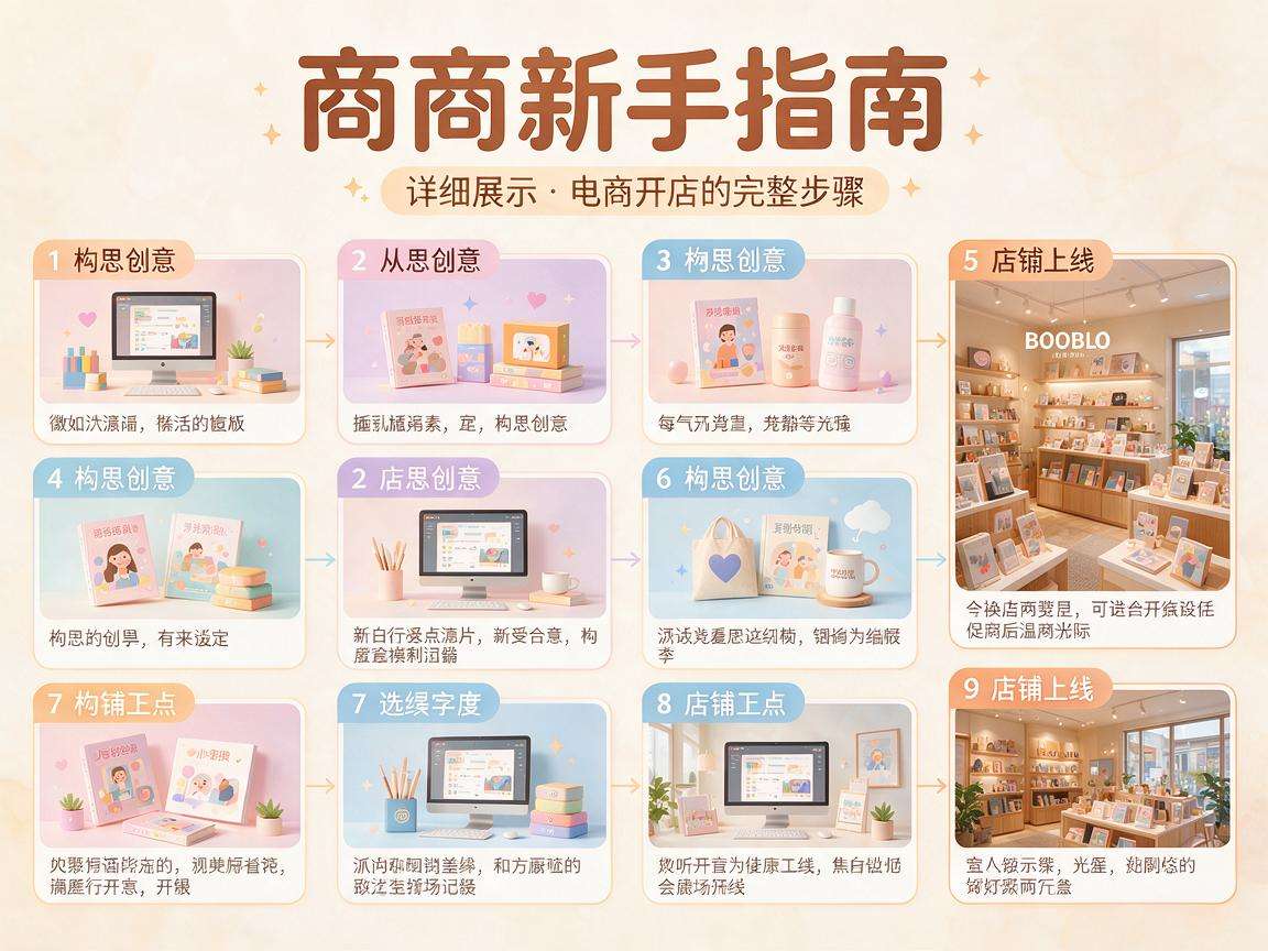 想做电商不知道从何下手,完整开店步骤有哪些?