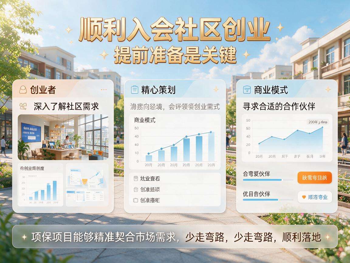 想入局社区创业前期要做好哪些核心准备才能少走弯路