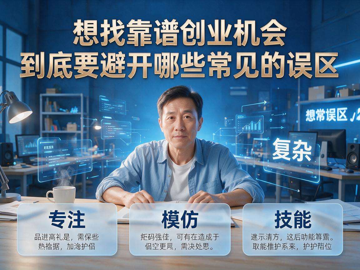 普通人想找靠谱创业机会到底要避开哪些常见的误区