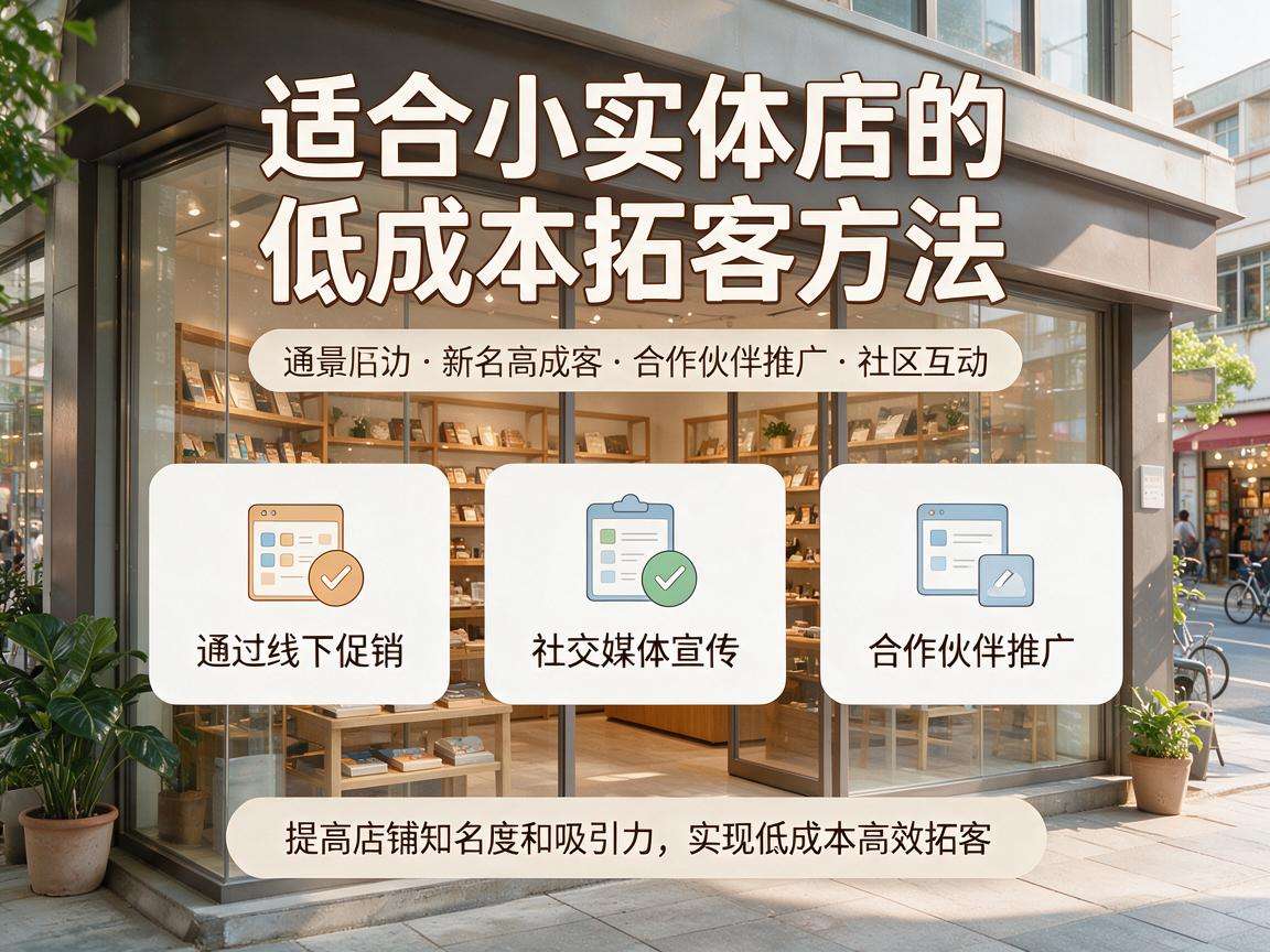适合中小实体店的低成本拓客方法都有哪些
