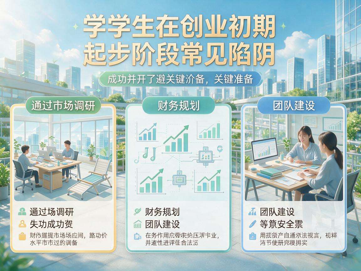 大学生创业前期要做好哪些准备才能避开起步阶段的常见坑