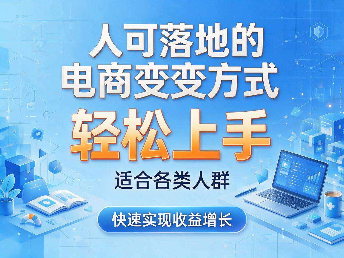 普通人可落地的电商变现方式都有哪些能快速上手