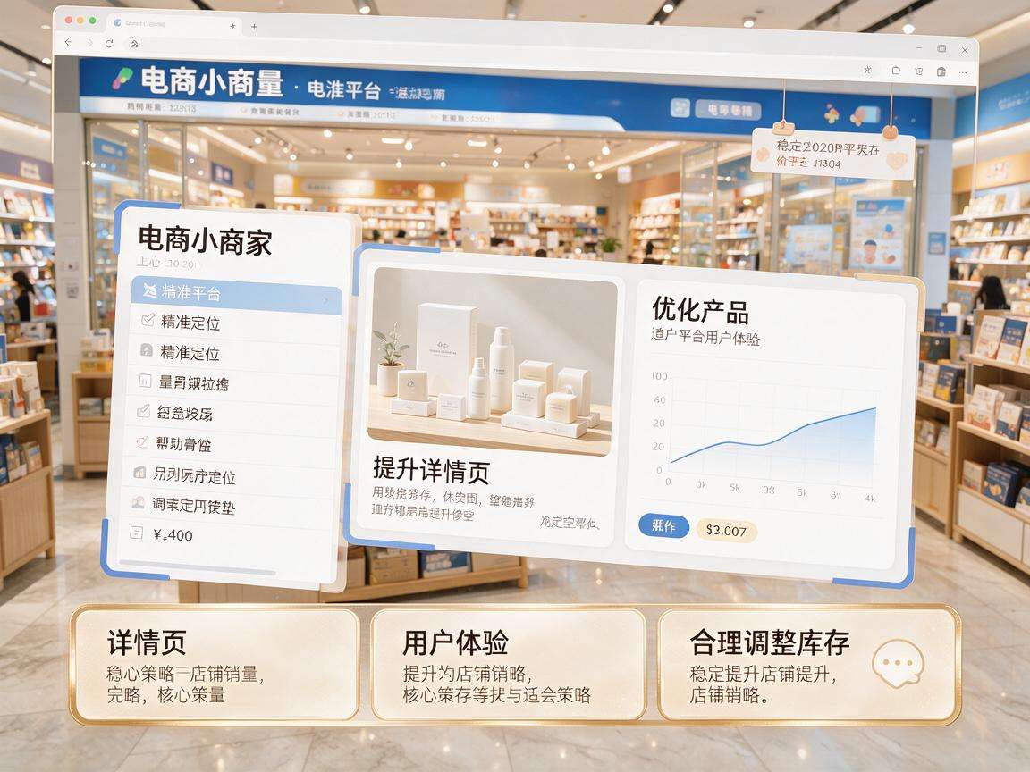 中小商家做好电商店铺运营需要抓住哪些核心要点才能稳定提升销量