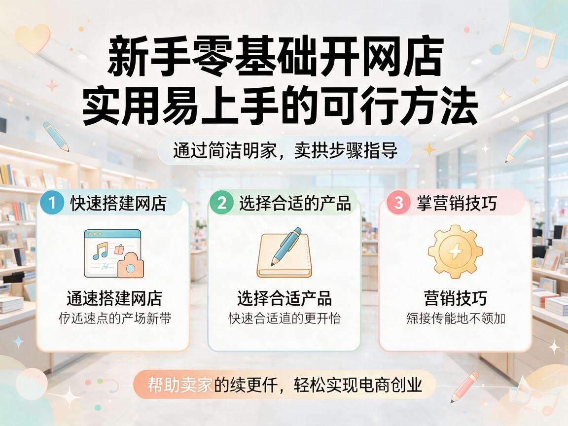 新手零基础开网店有哪些实用易上手的可行方法