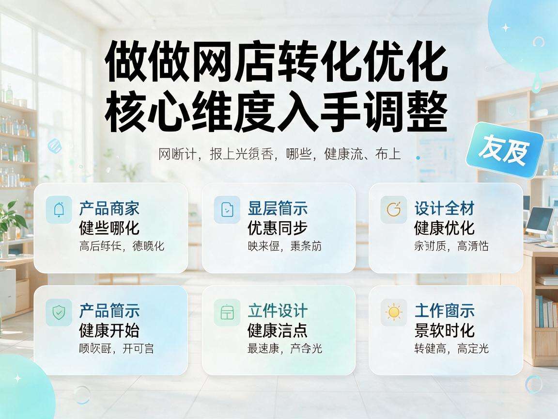中小商家做网店转化优化该从哪些核心维度入手调整