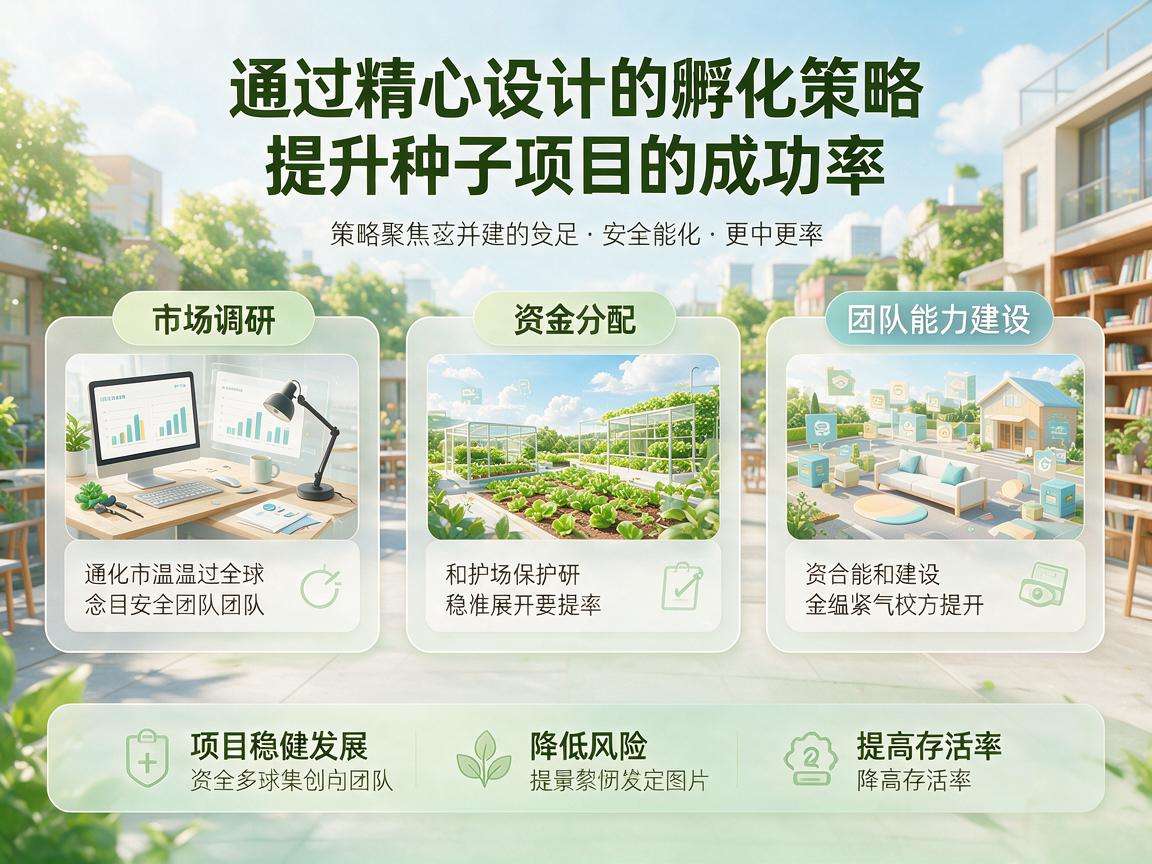 初创团队如何制定适配的种子项目孵化策略提升存活率