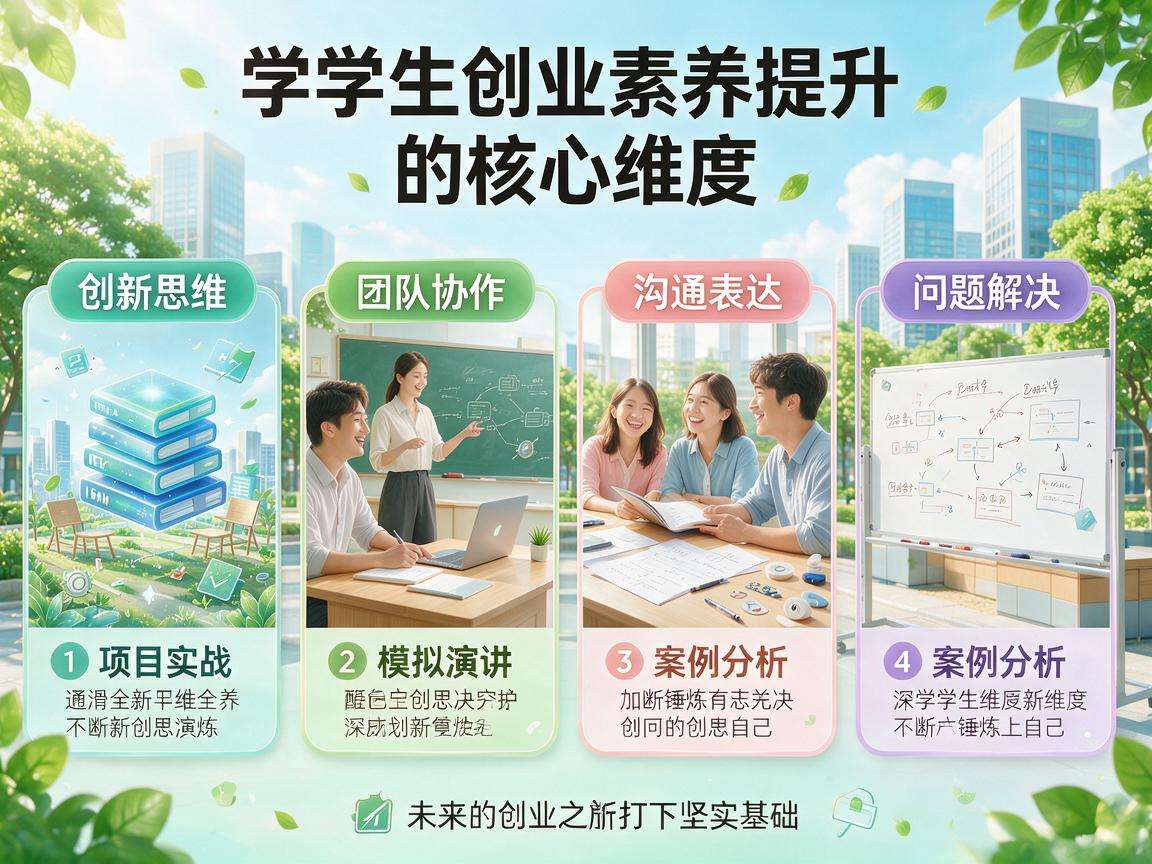 大学生创业素养提升应当从哪些核心维度入手发力
