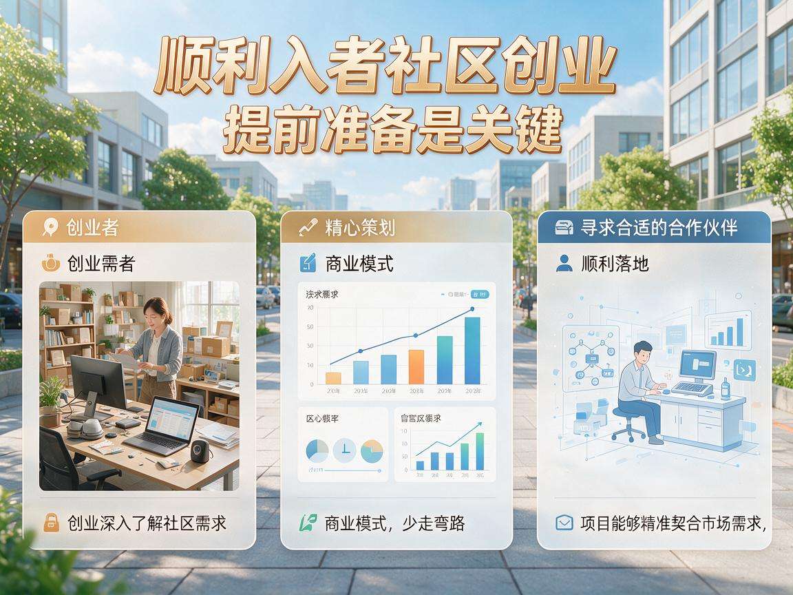 想入局社区创业前期要做好哪些核心准备才能少走弯路