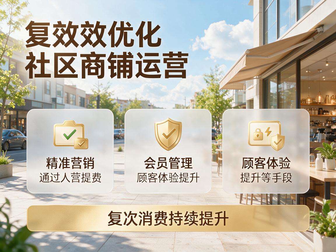 如何高效优化社区商铺运营实现复次消费持续提升