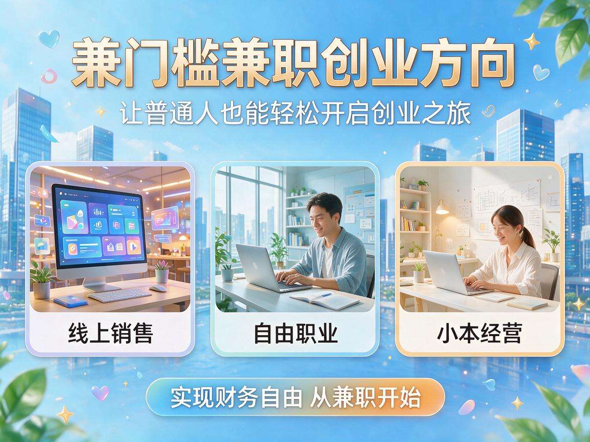 普通人可尝试的低门槛兼职创业方向有哪些值得关注