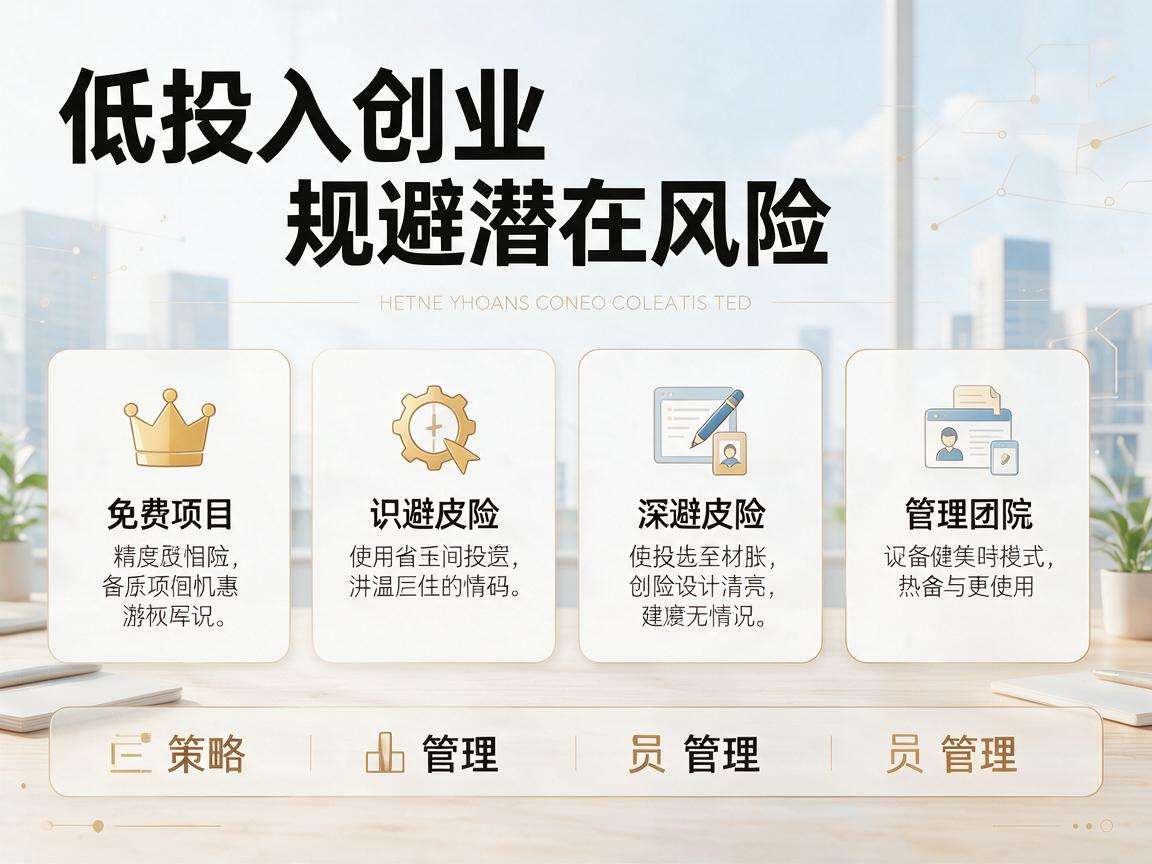 低投入创业该怎么做才能有效规避各类潜在风险
