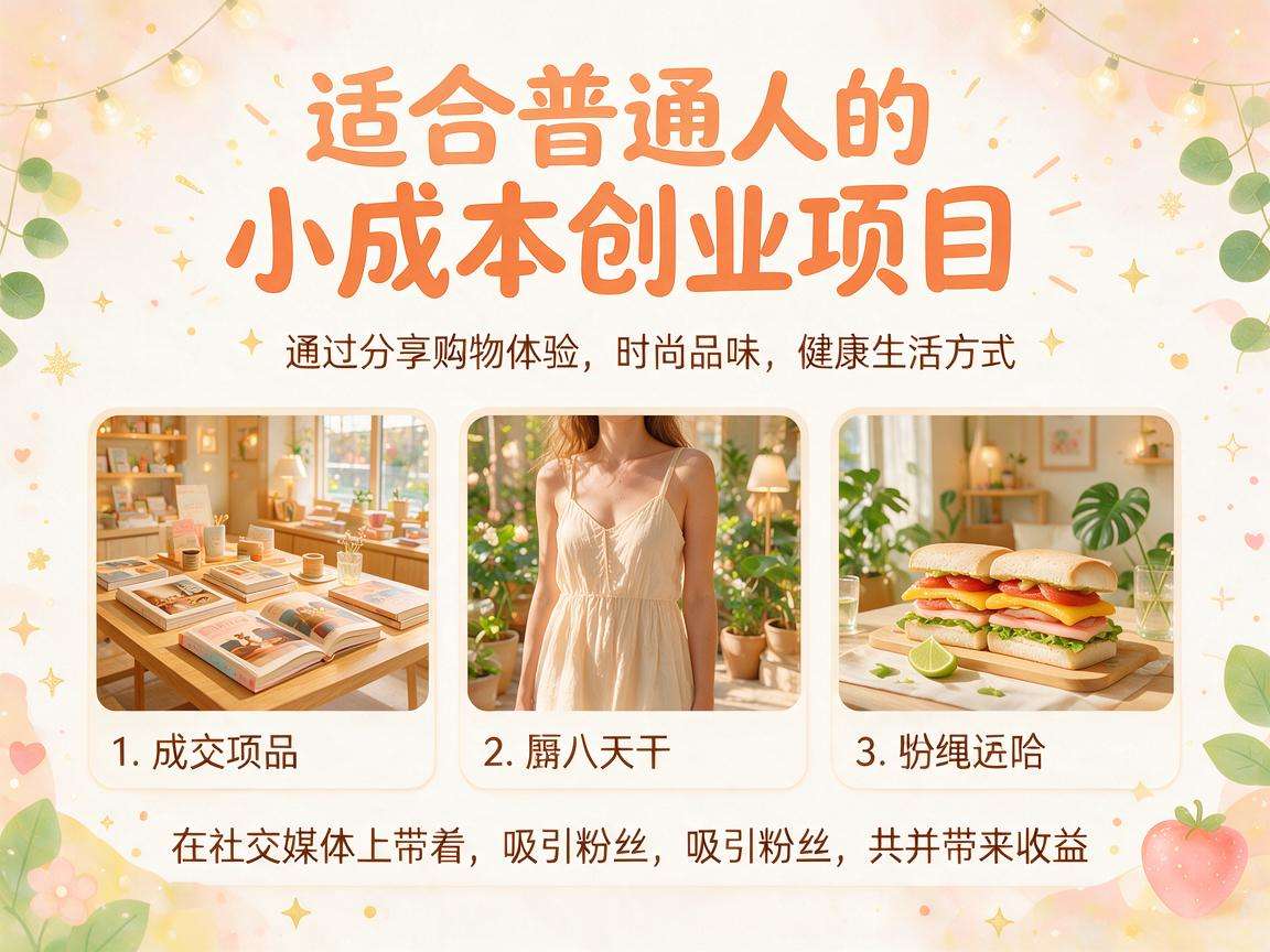 适合普通人的小成本创业项目都有哪些值得尝试的方向