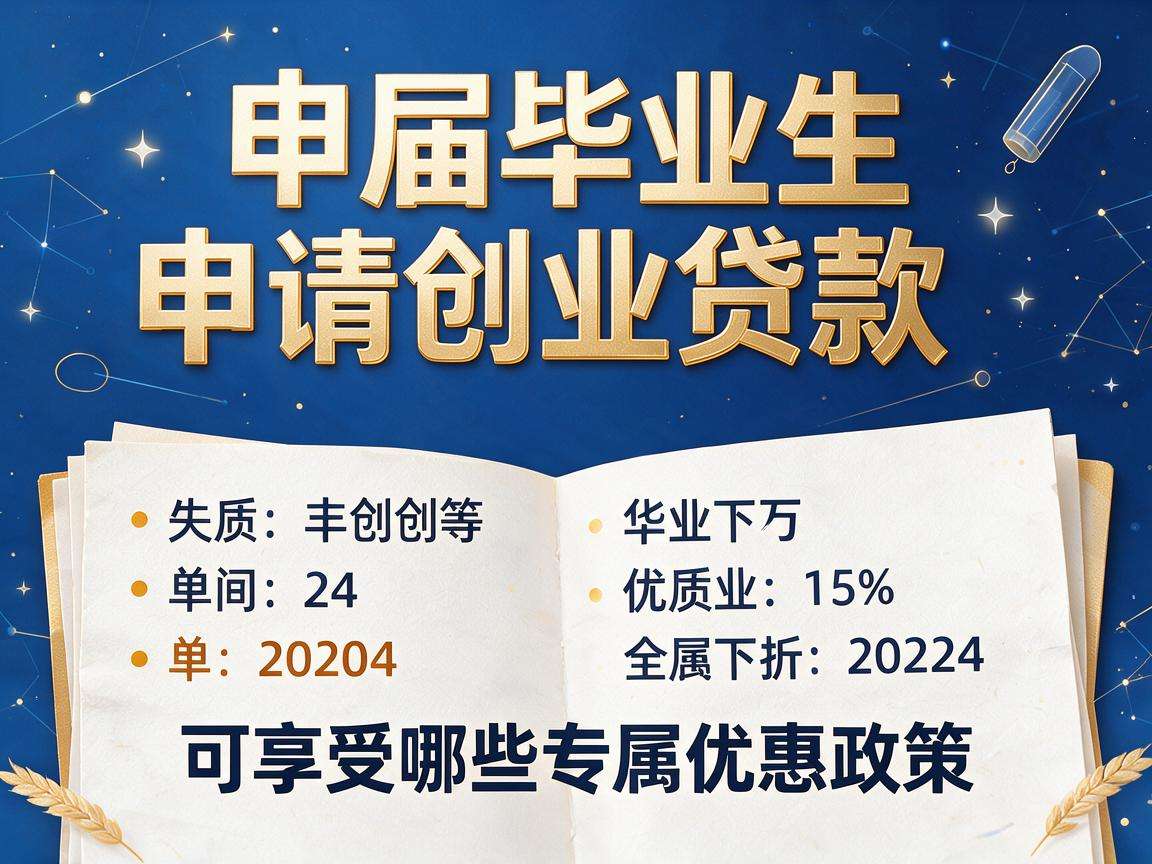 应届毕业生申请创业贷款可享受哪些专属优惠政策