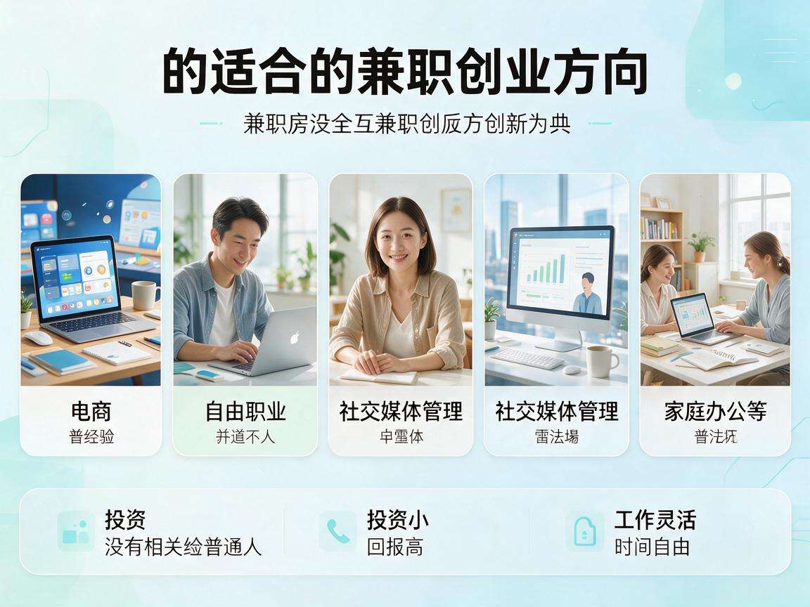 没有相关经验的普通人适合的兼职创业方向都有哪些
