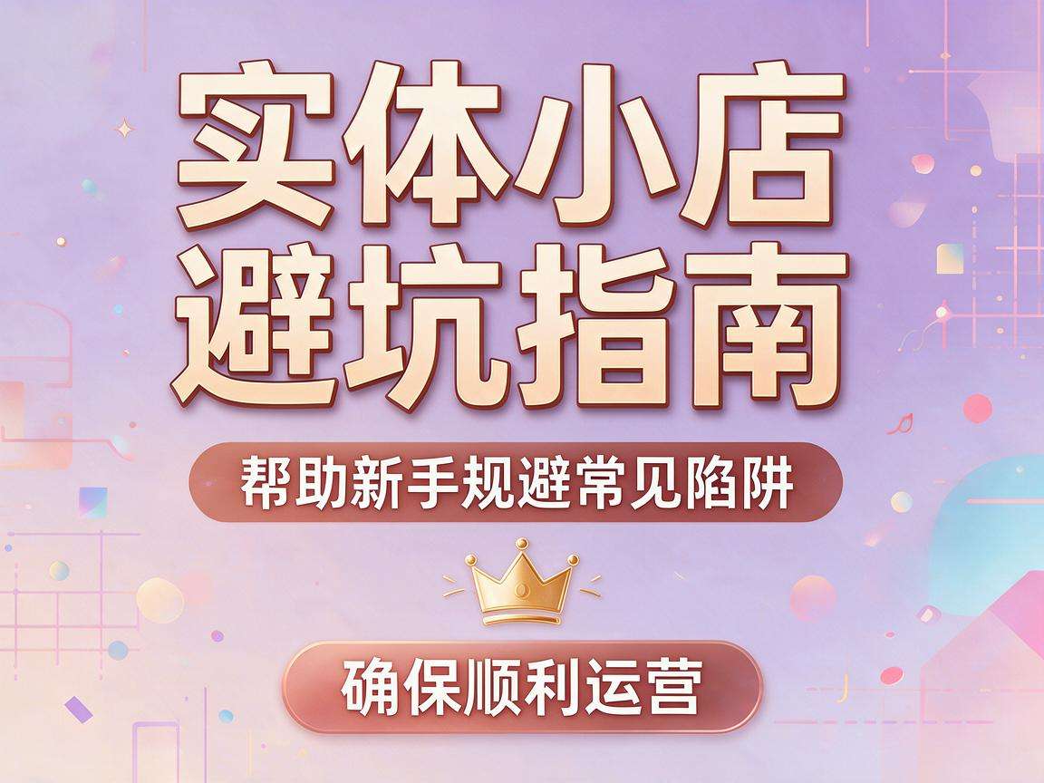 开实体小店避坑指南有哪些新手必须知道的实操要点