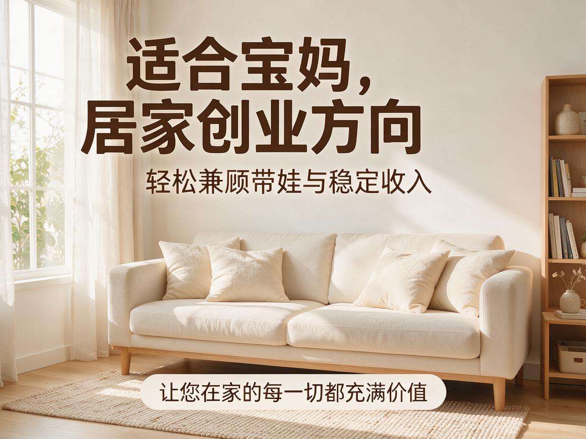 适合宝妈的居家创业方向有哪些能兼顾带娃还能有稳定收入