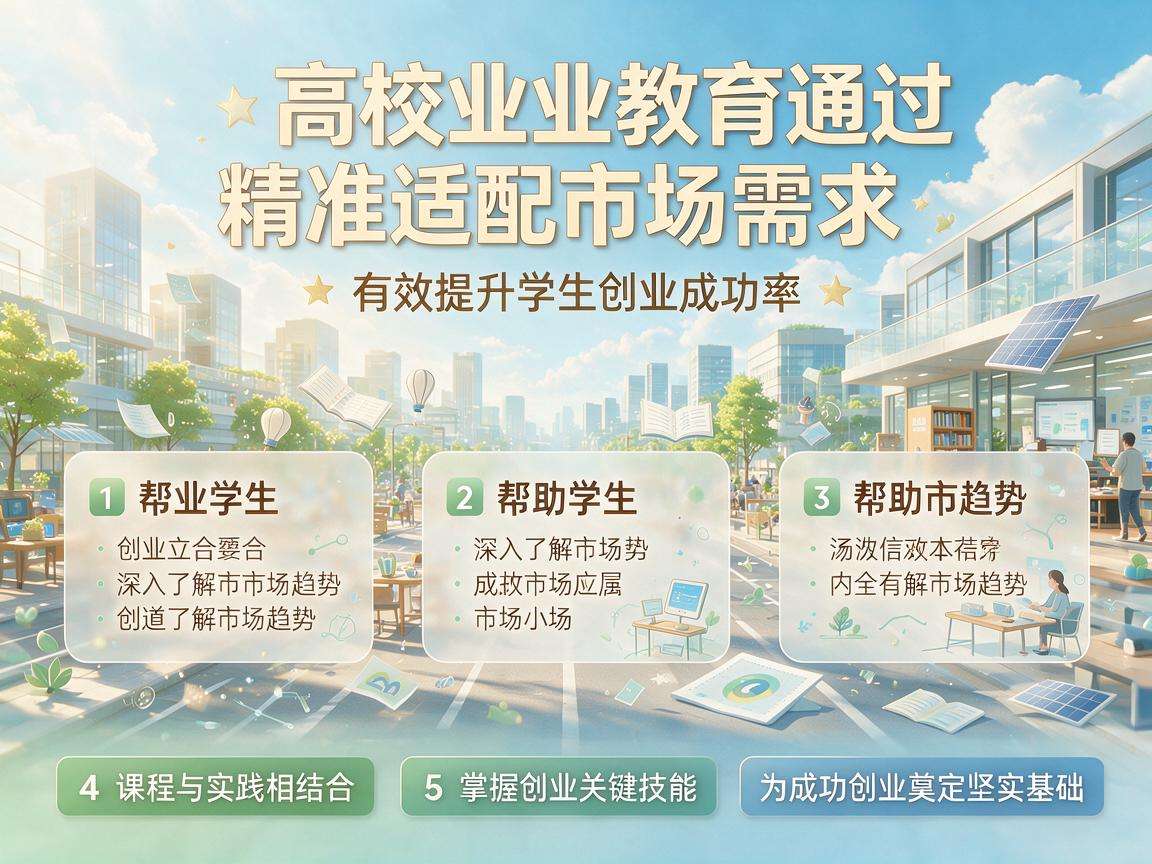 高校创业教育如何适配市场需求真正提升学生创业成功率