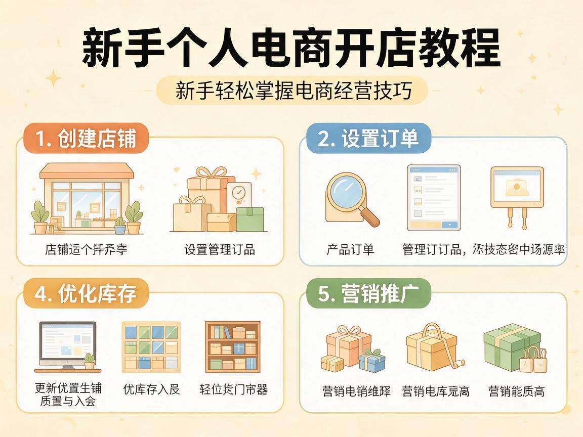 新手个人电商开店有哪些实用易懂的详细教程