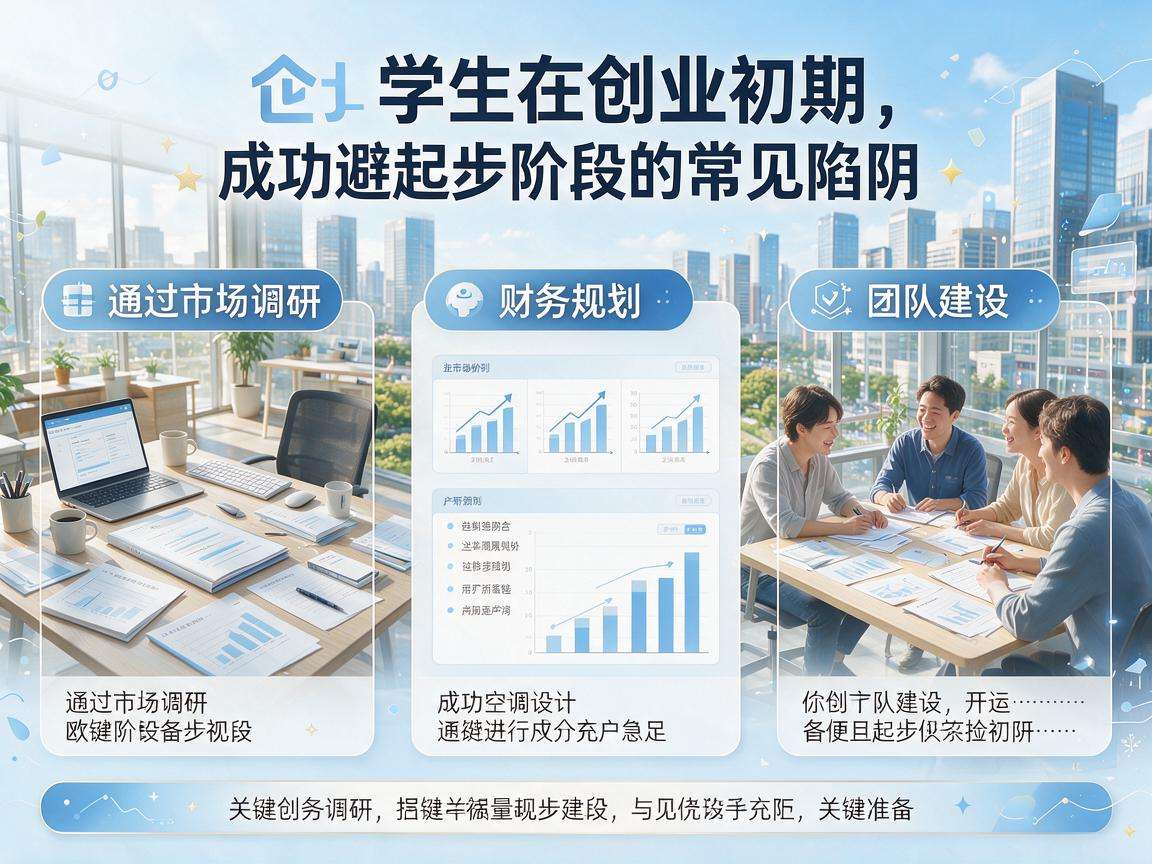 大学生创业前期要做好哪些准备才能避开起步阶段的常见坑