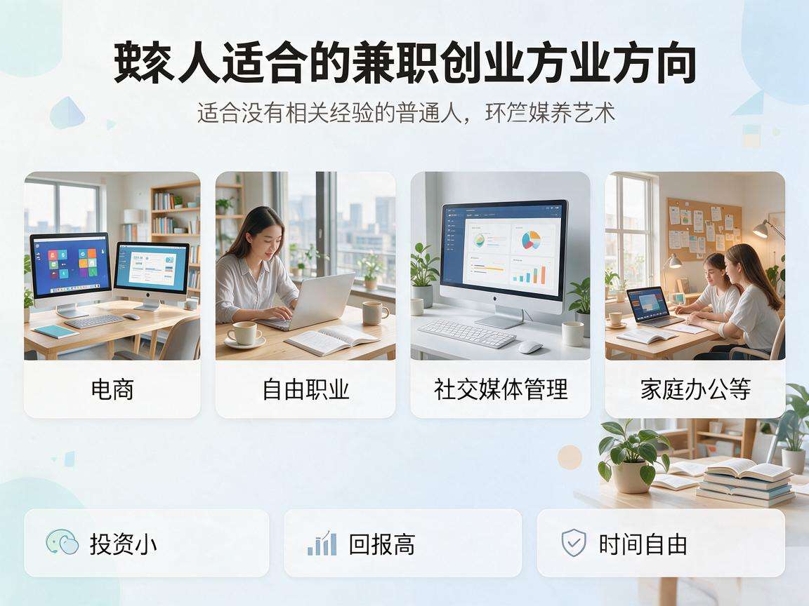 没有相关经验的普通人适合的兼职创业方向都有哪些