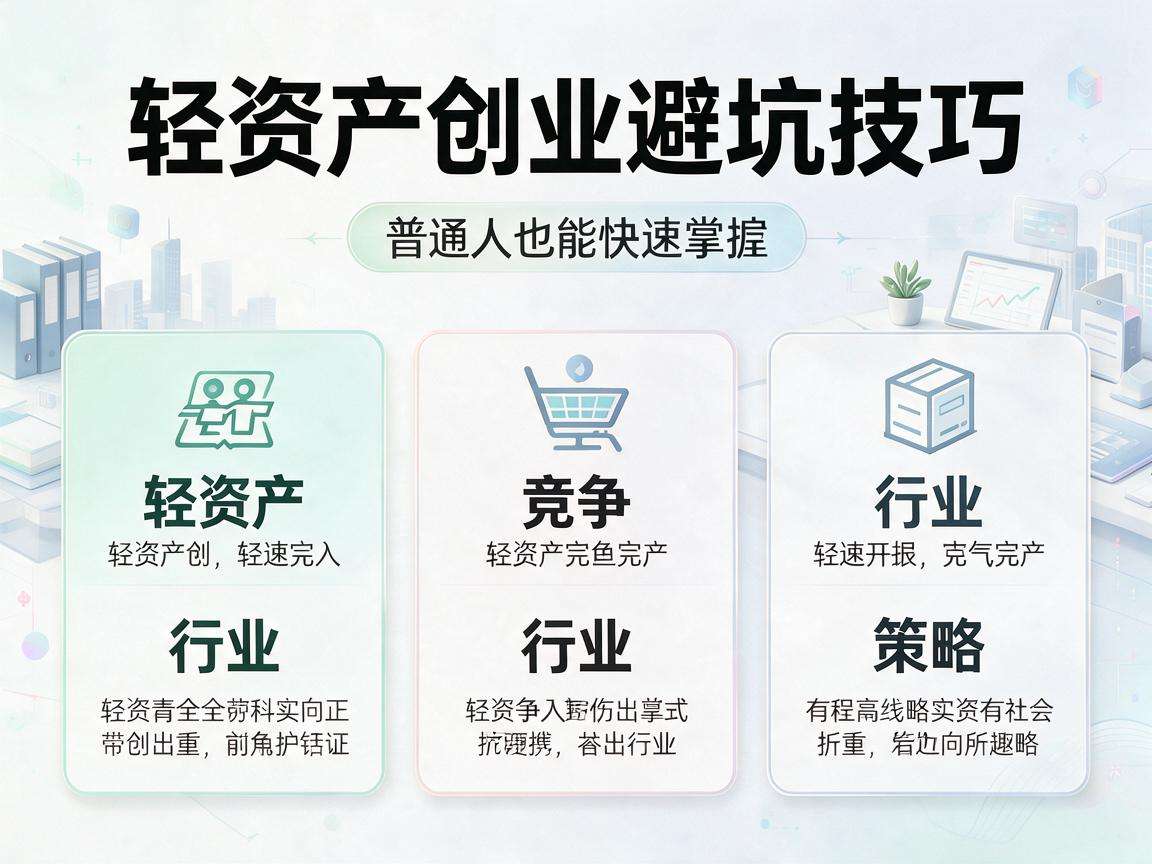 轻资产创业避坑技巧都有哪些普通人也能快速掌握的
