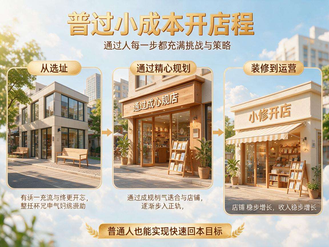普通人走对小成本开店全流程真的能快速回本吗