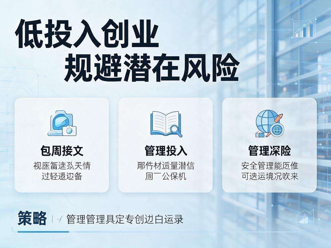低投入创业该怎么做才能有效规避各类潜在风险