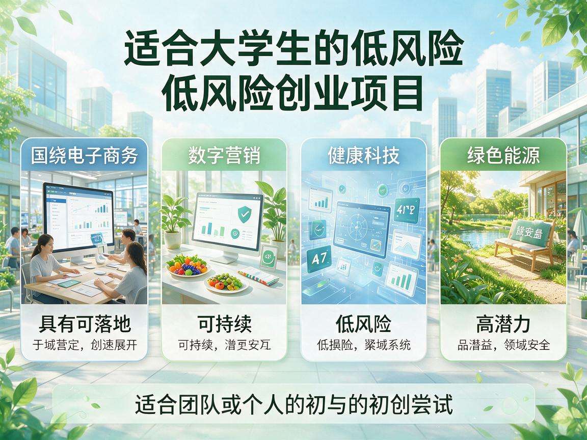 适合大学生的低风险创业项目都有哪些可落地的选择