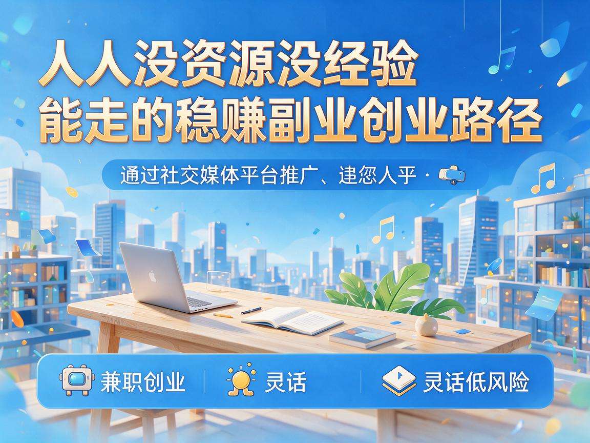 普通人没资源没经验能走的稳赚副业创业路径有哪些