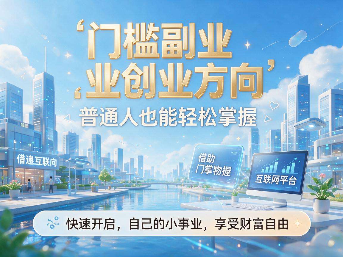 普通人可以入手的低门槛副业创业方向有哪些