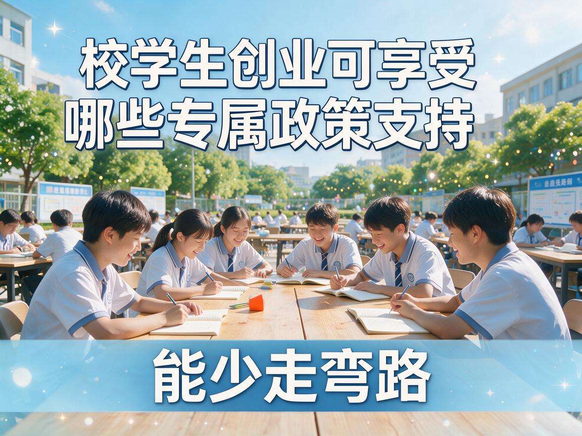 在校学生创业可享受哪些专属政策支持能少走弯路