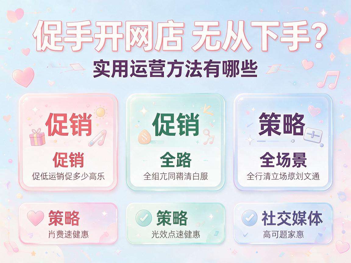 新手开网店无从下手?实用运营方法有哪些