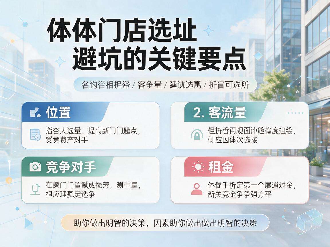 实体门店选址避坑有哪些容易被忽略的关键要点