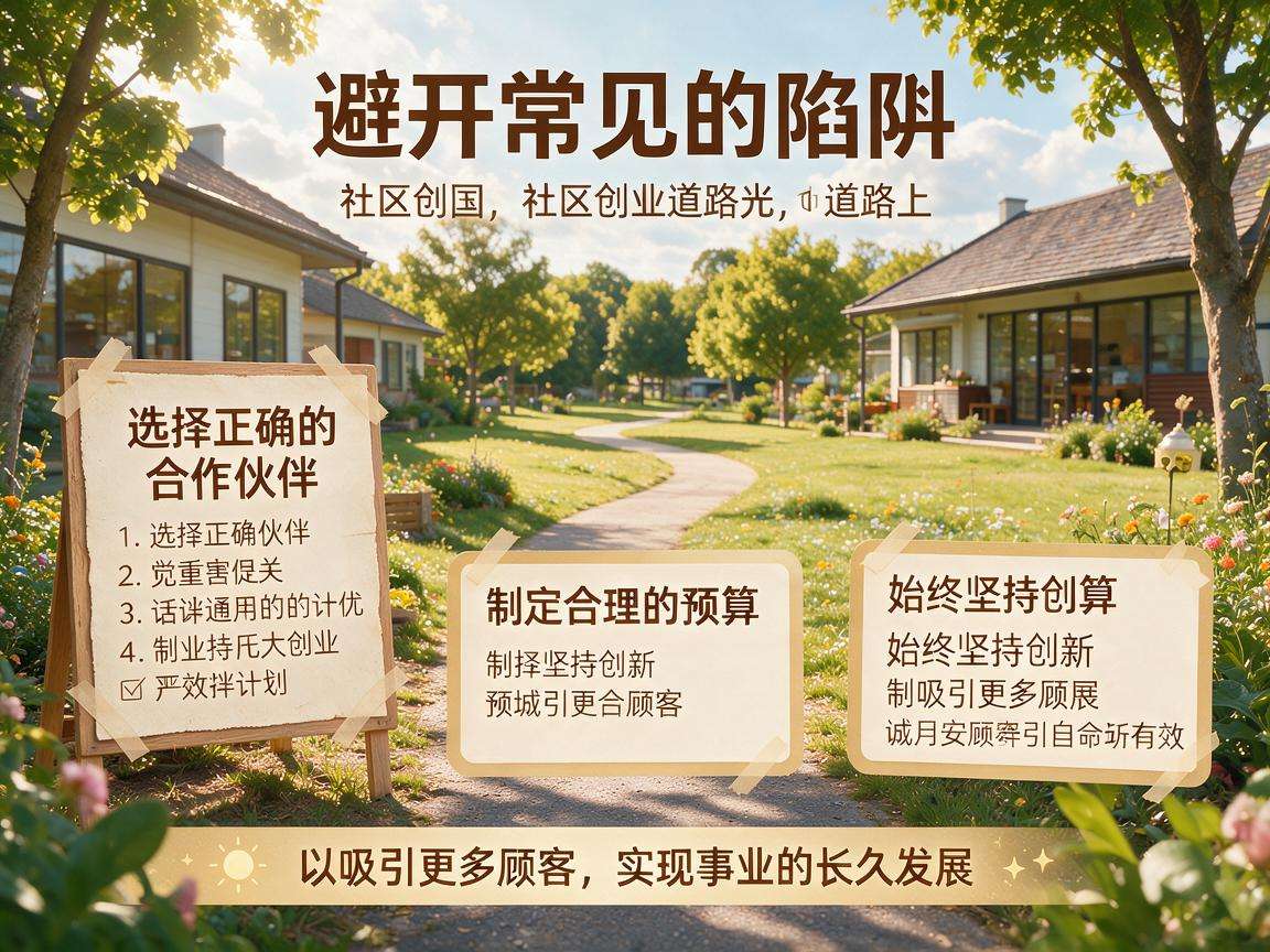 想在社区创业少走弯路必须避开哪些常见陷阱
