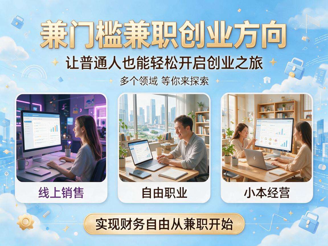 普通人可尝试的低门槛兼职创业方向有哪些值得关注