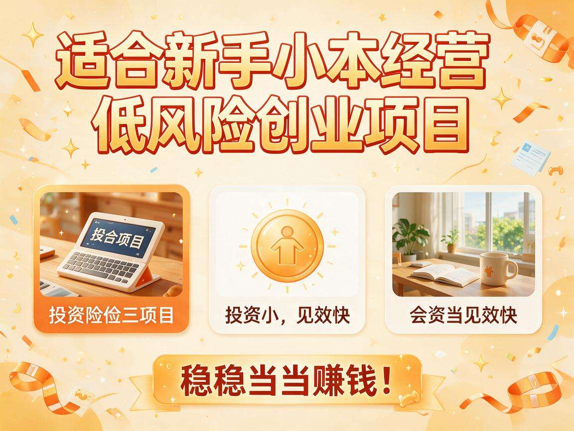 新手没经验没多少本钱适合做哪些低风险创业好项目