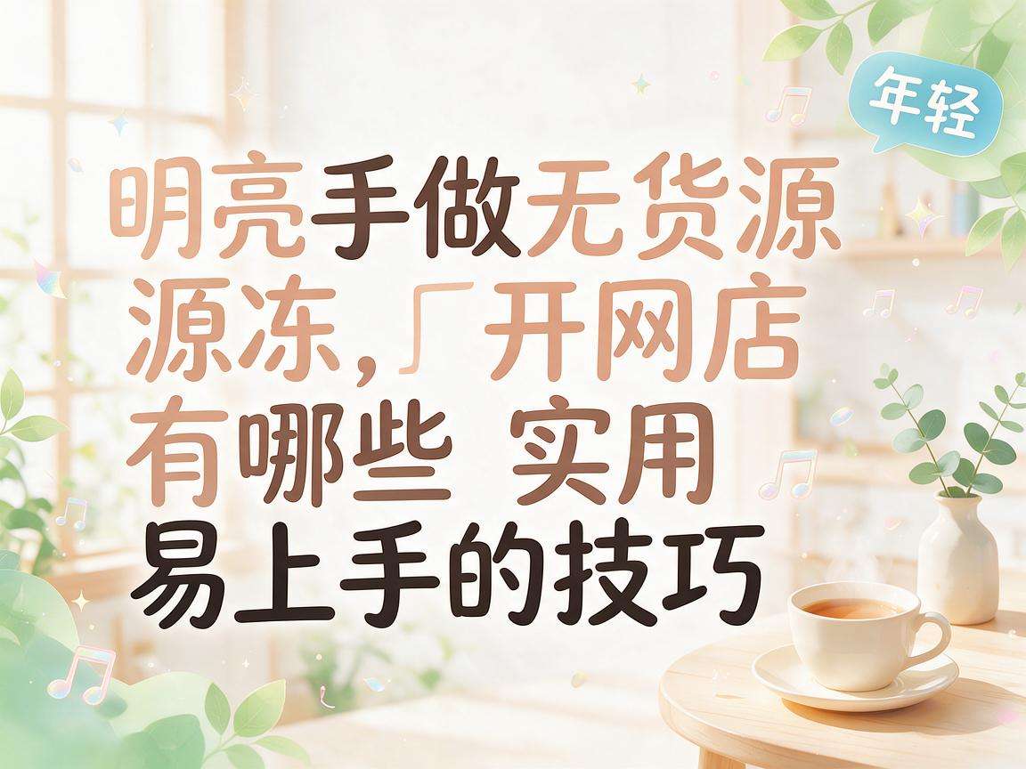新手做无货源开网店有哪些实用易上手的技巧