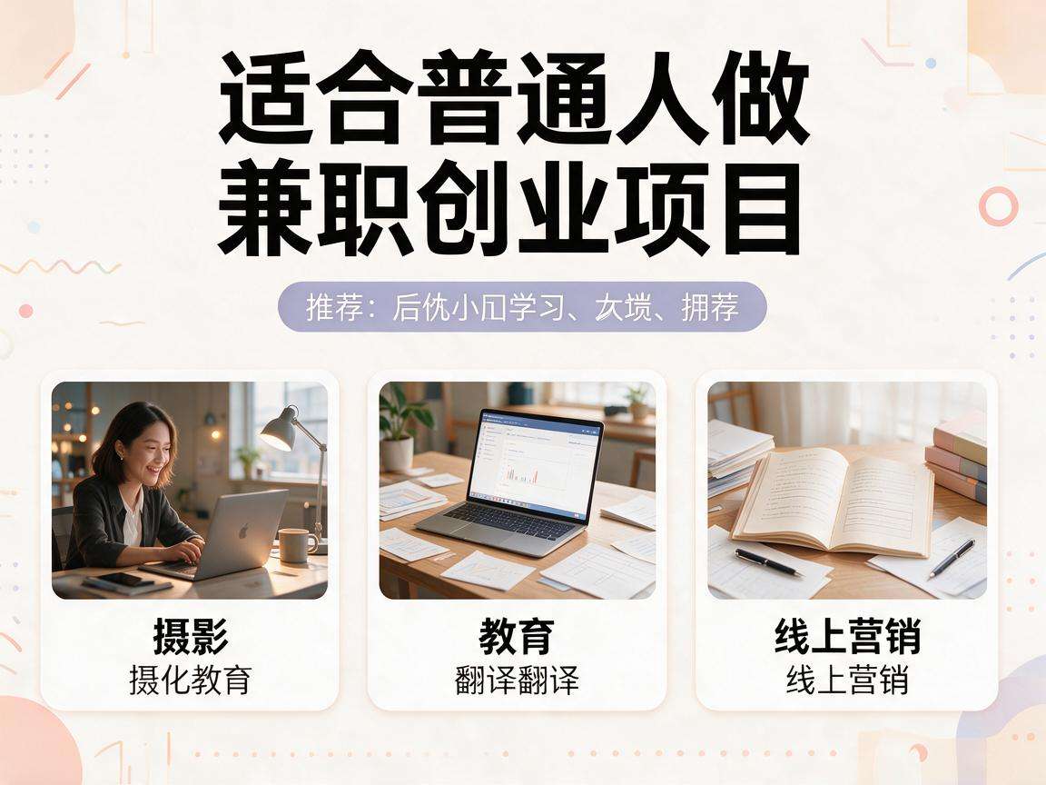 适合普通人做的兼职创业项目都有哪些值得推荐