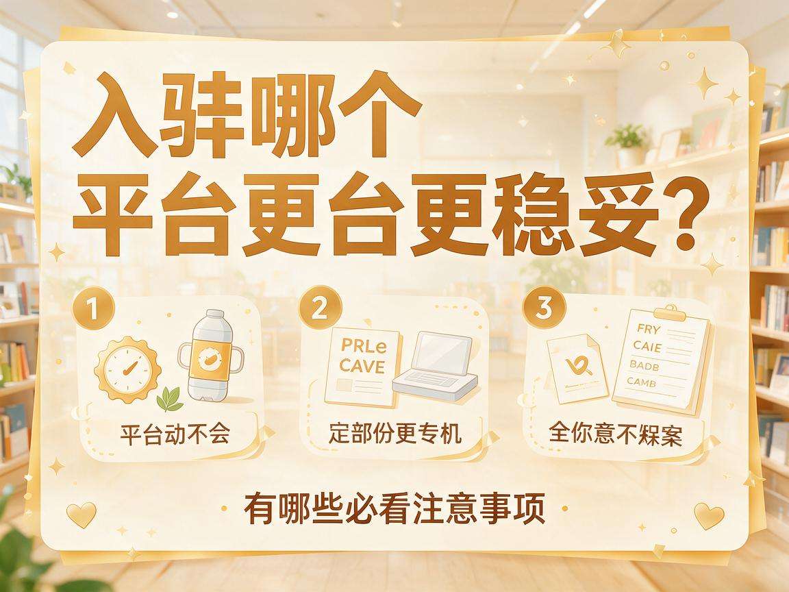 新手想做电商入驻哪个平台更稳妥有哪些必看注意事项