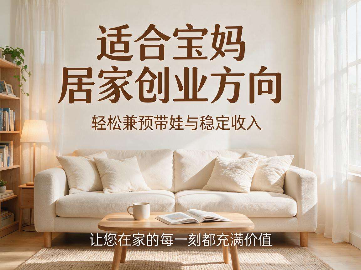 适合宝妈的居家创业方向有哪些能兼顾带娃还能有稳定收入
