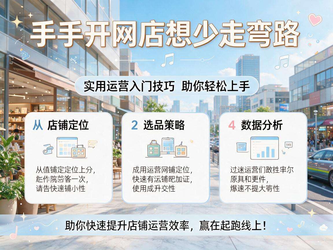 新手开网店想少走弯路有哪些实用的运营入门技巧
