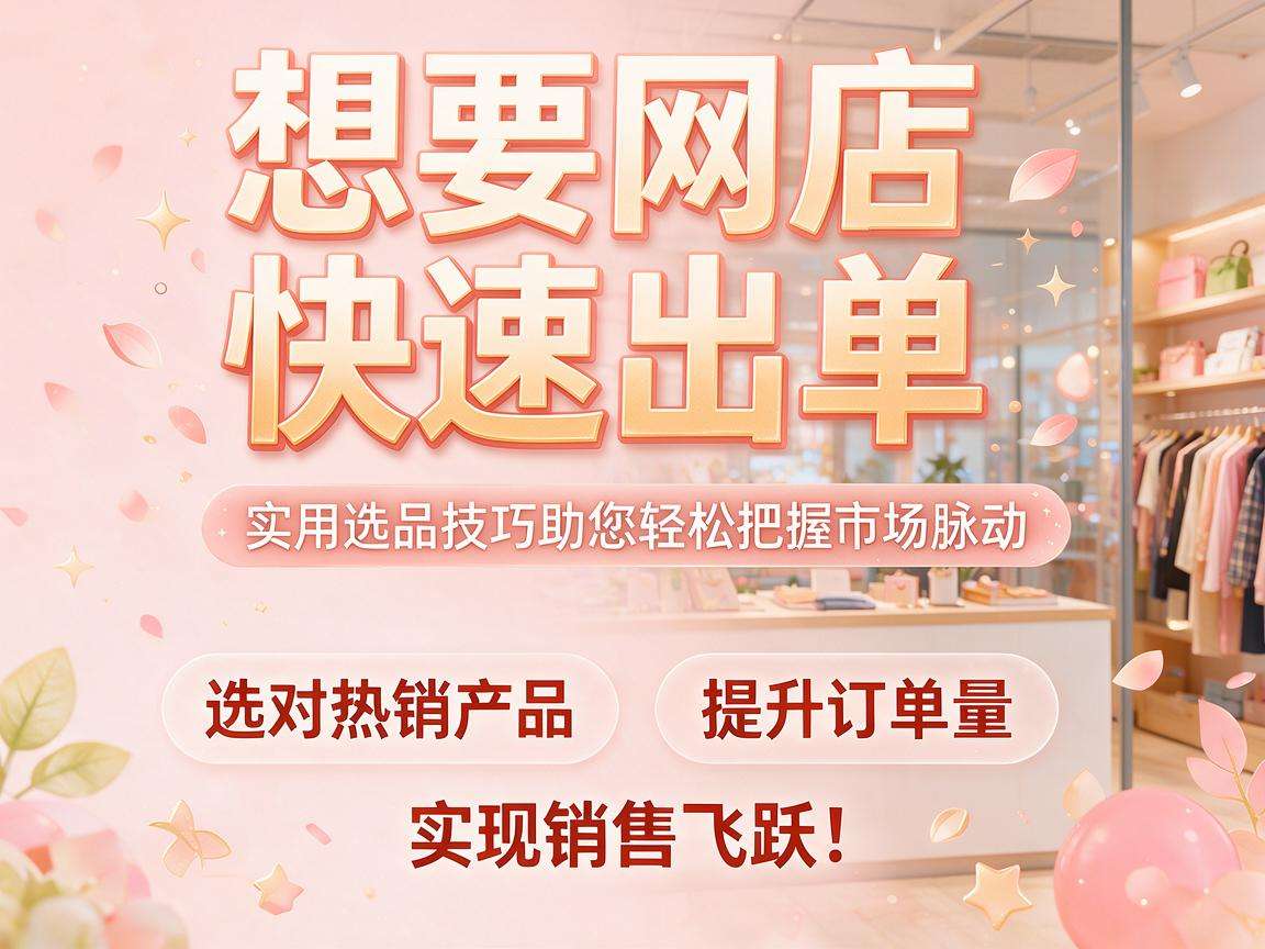 个人网店想要快速出单有哪些实用选品技巧