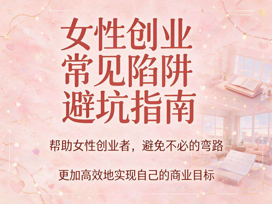 女性创业常见陷阱有哪些?这份避坑指南帮你少走弯路