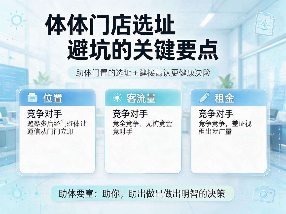 实体门店选址避坑有哪些容易被忽略的关键要点