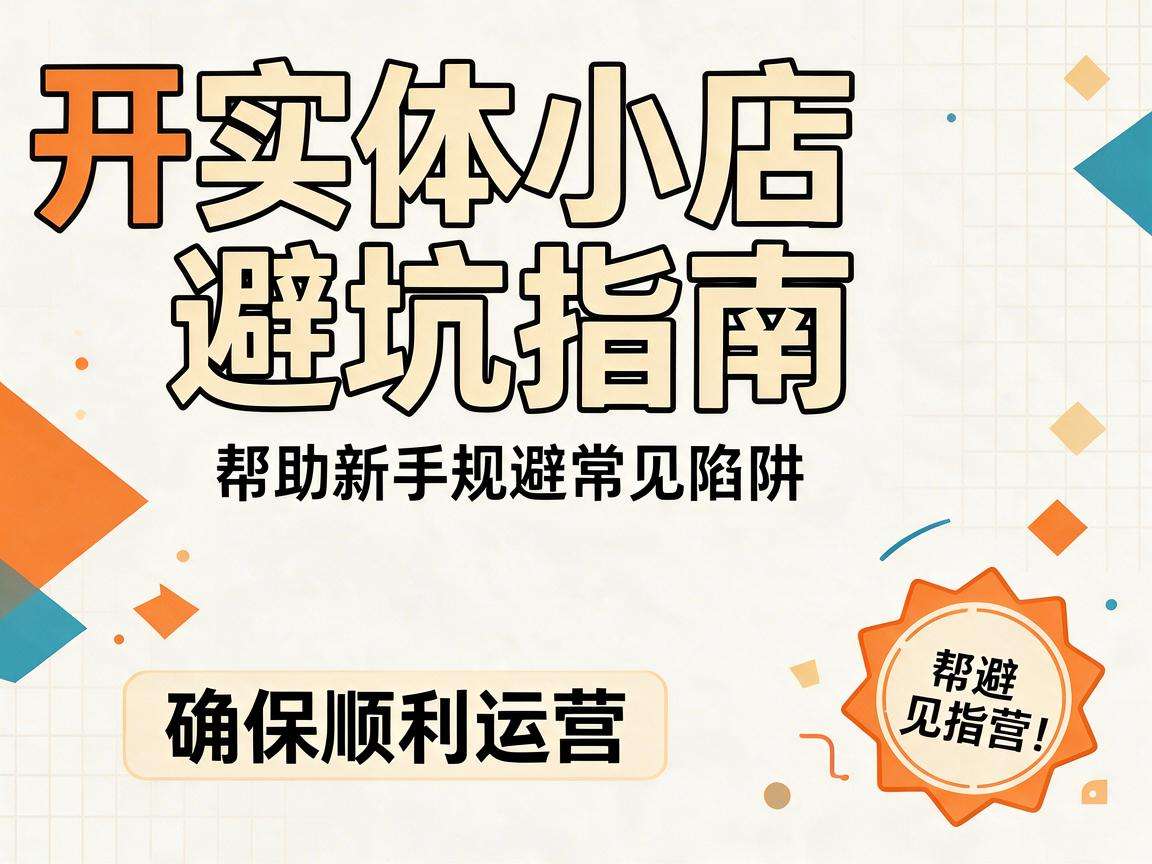 开实体小店避坑指南有哪些新手必须知道的实操要点