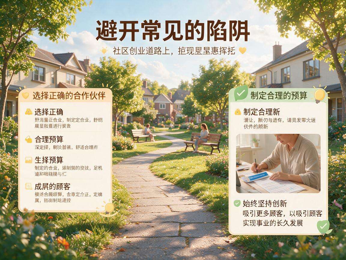 想在社区创业少走弯路必须避开哪些常见陷阱
