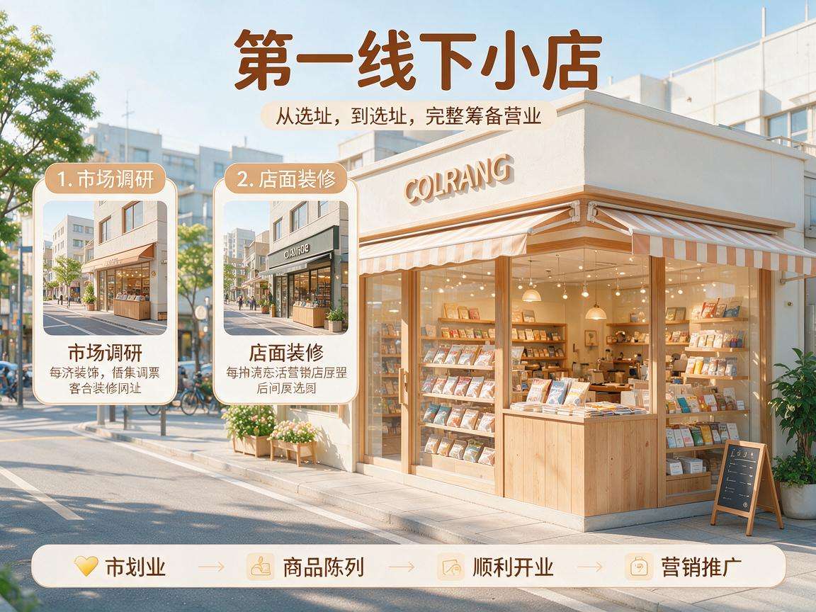想开一家线下小店完整筹备流程都包含哪些步骤