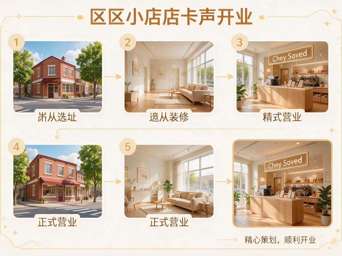 想在社区开家小店 完整开业流程都有哪些步骤